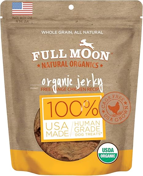 Full Moon USDA Organic Chicken Jerky Healthy All Natural Dog Treats