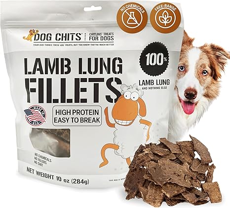 Dog Chits Lamb Lung Fillets Dog and Puppy Treats