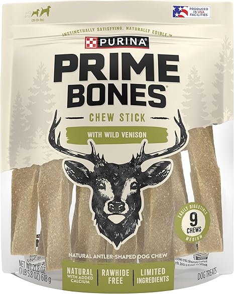 Purina Prime Bones Made in USA Facilities Limited Ingredient Medium Dog Treats