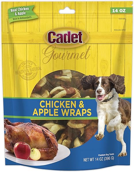 Cadet Gourmet Chicken & Apple Wrapped Dog Treats Wraps