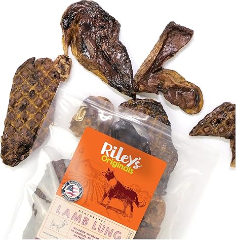 Riley's Premium Dehydrated Lamb Lung Dog Treats 