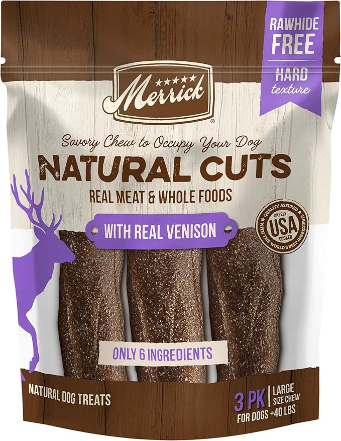 Merrick Natural Cuts Chicken Free Non Rawhide Large Breed Dog Treats