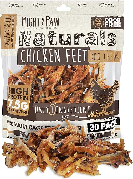 Mighty Paw Naturals Chicken Feet Dog Treats