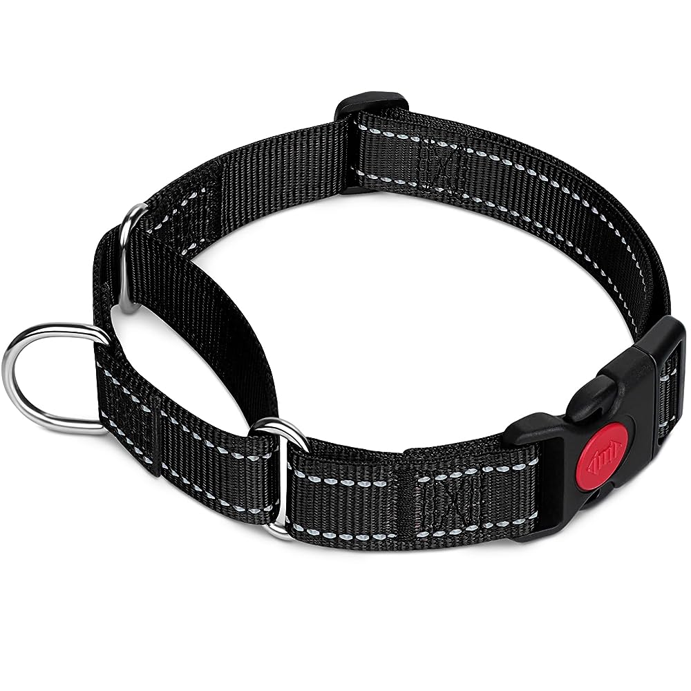 Black Leather Dog Collar - Small - Medium - Large - Native American Co