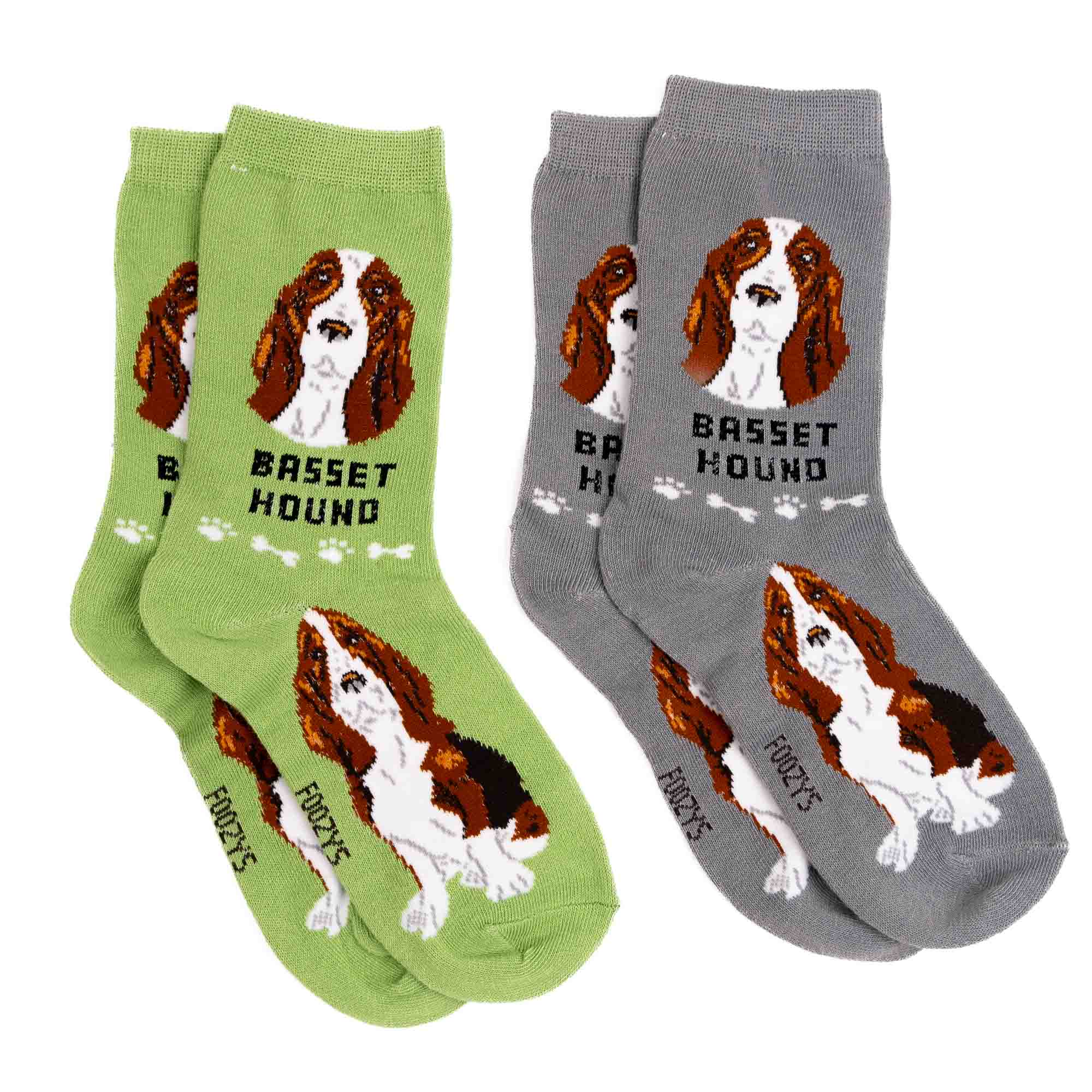 My Favorite Dog Breed Socks ❤️ Basset Hound Breed Dog Sock - 2 Set Collection