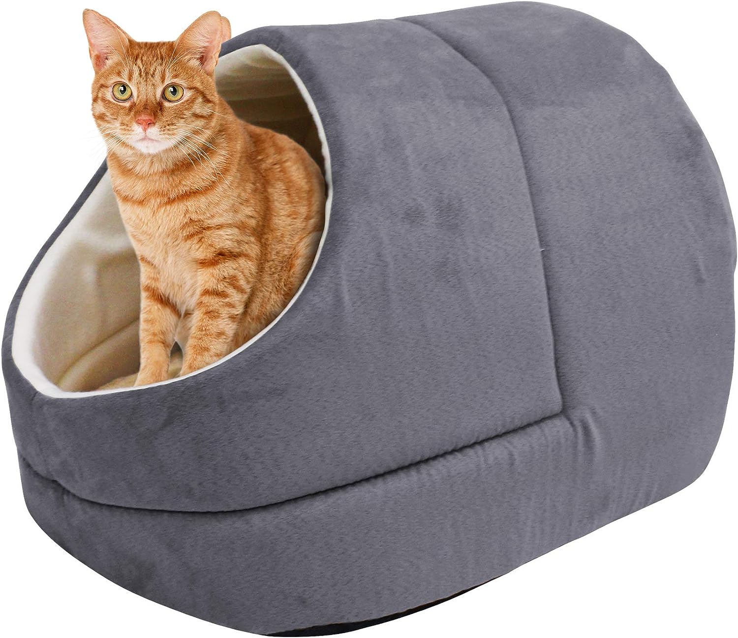 Jespet GOOPAWS Cave Covered Pet Bed