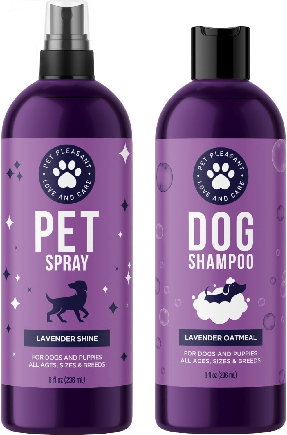 Pet Pleasant Dog Shampoo and Dog Deodorizing Spray