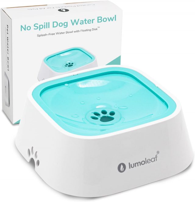 LumoLeaf No Spill Dog Water Bowl