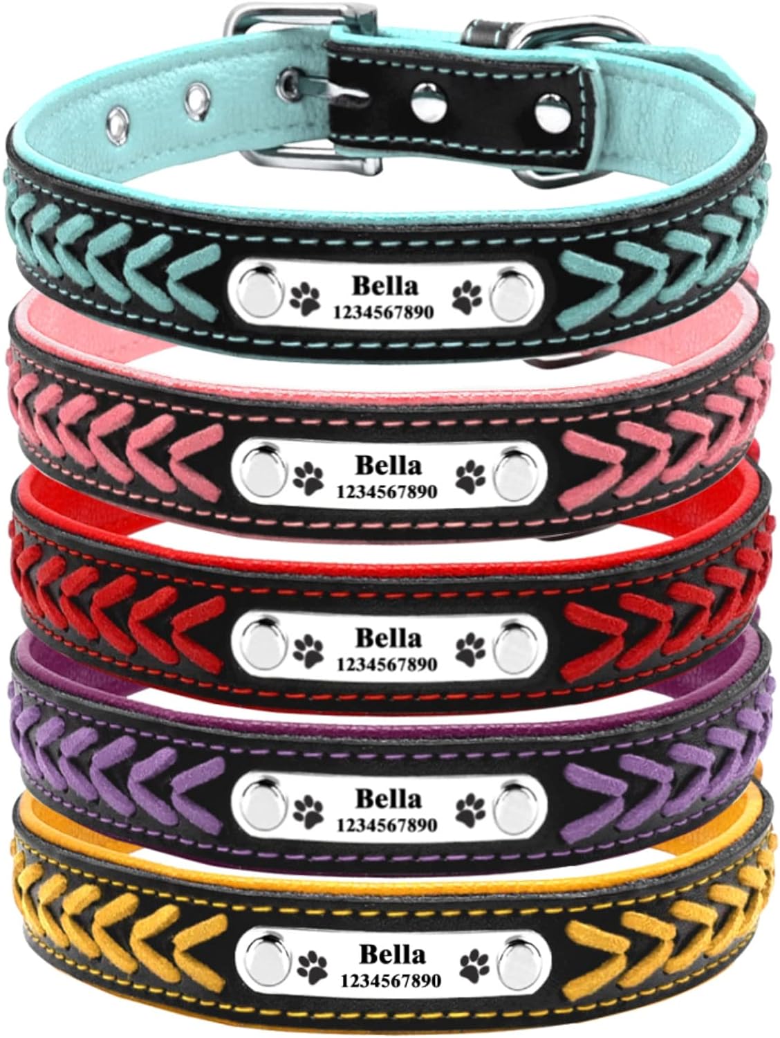 Personalized Dog Collars for Small, Medium, and Large Dogs