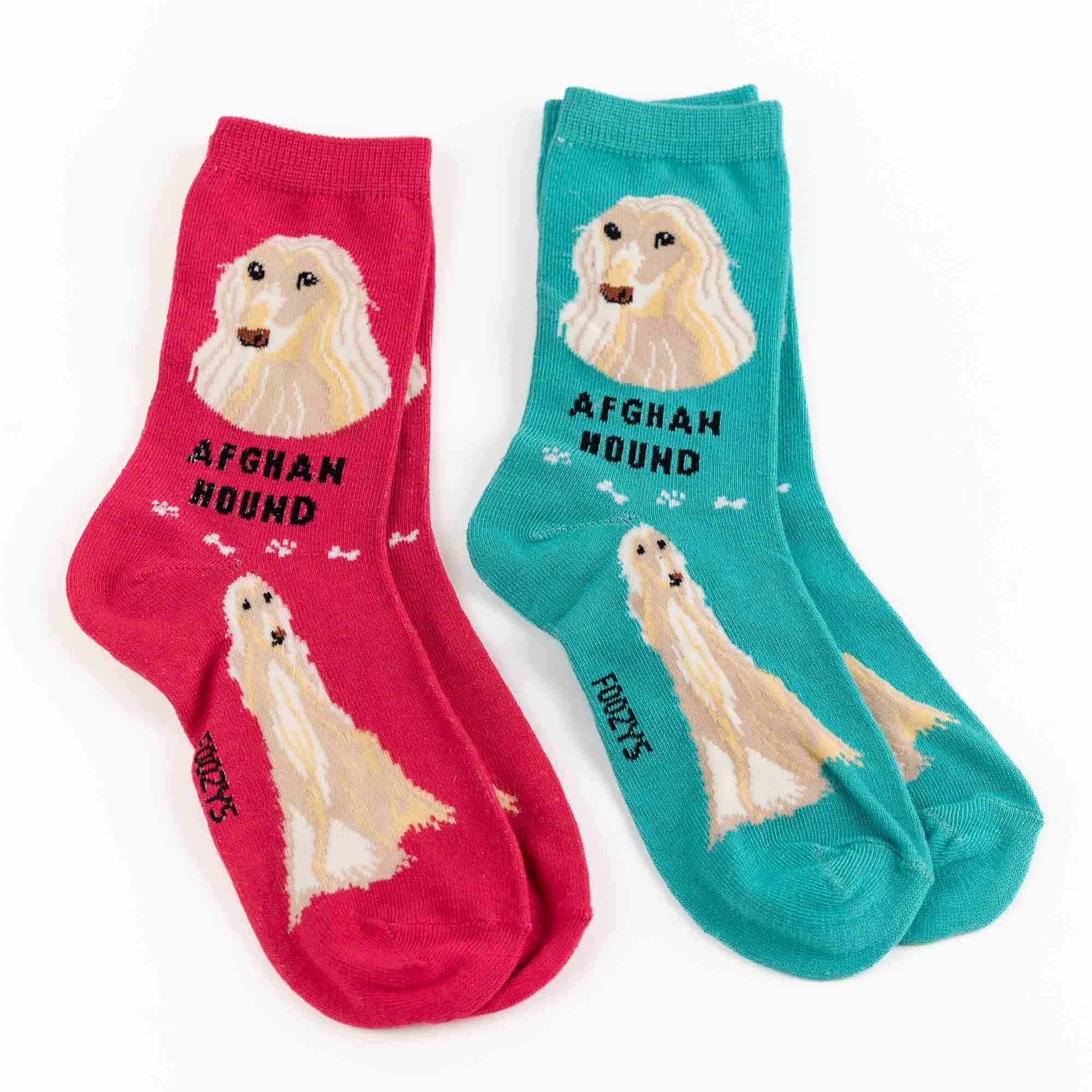 My Favorite Dog Breed Socks ❤️ Afghan Hound  - 2 Set Collection