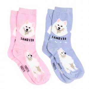 My Favorite Dog Breed Socks ❤️ Samoyed Breed Dog Sock – 2 Set Collection