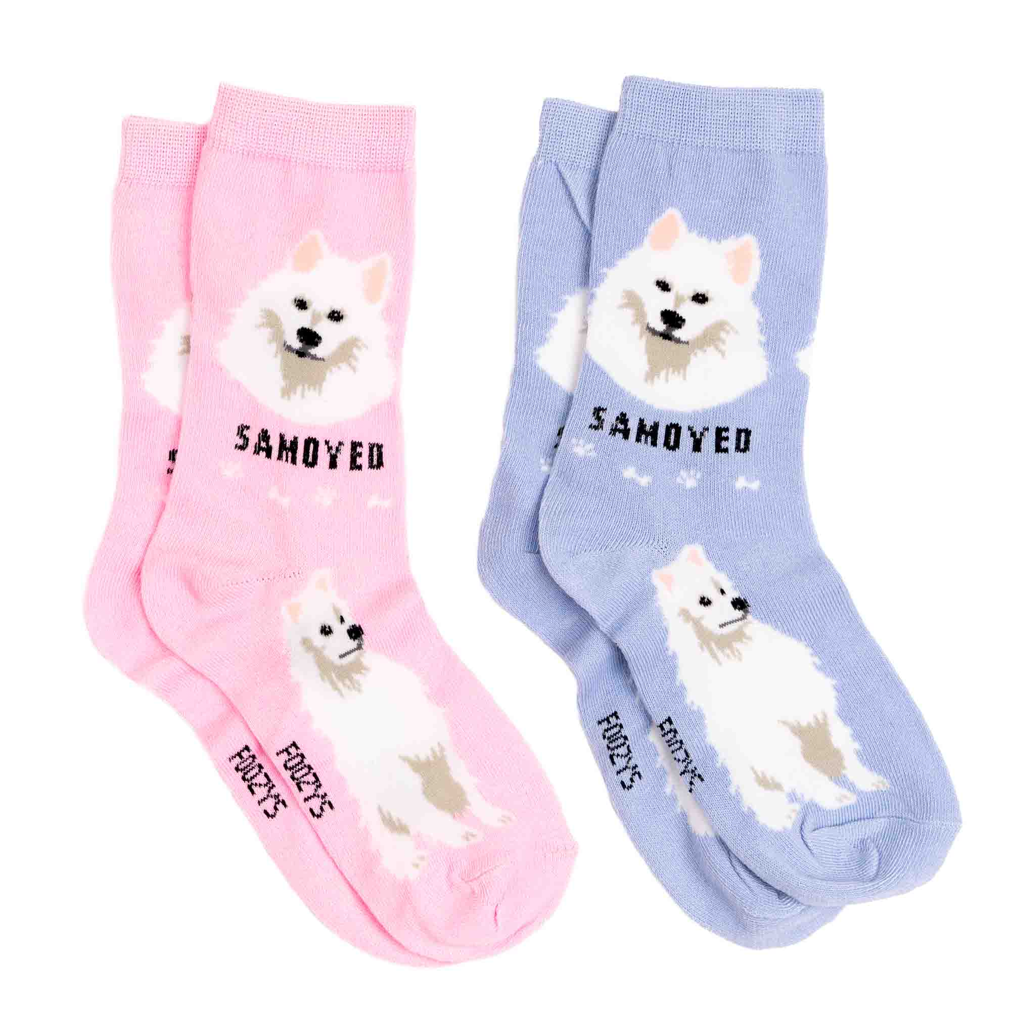 My Favorite Dog Breed Socks ❤️ Samoyed Breed Dog Sock - 2 Set Collection