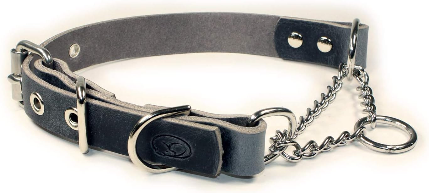 sleepy pup Adjustable Leather Martingale Chain