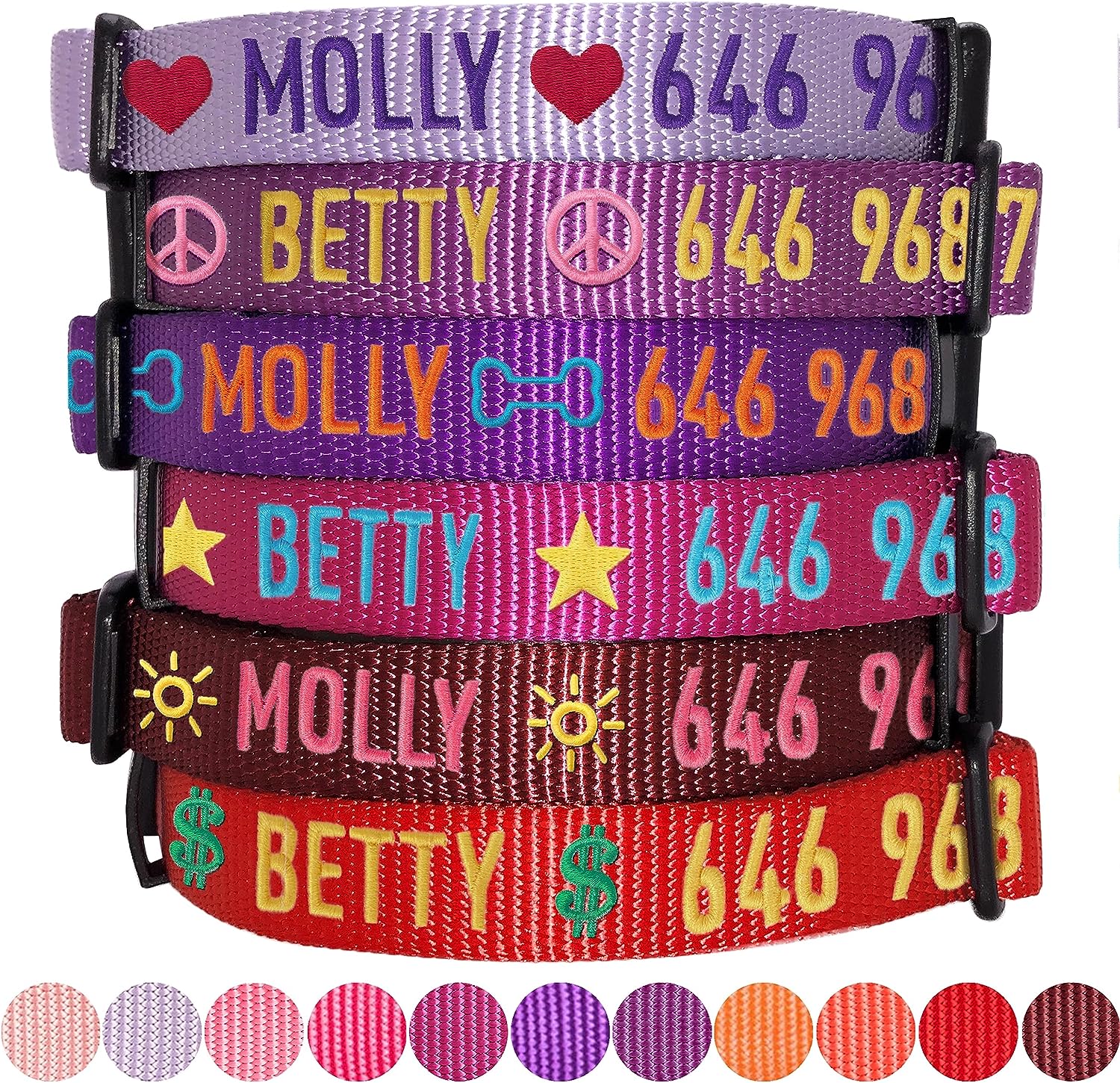 Blueberry Pet Essentials Personalized Dog Collar