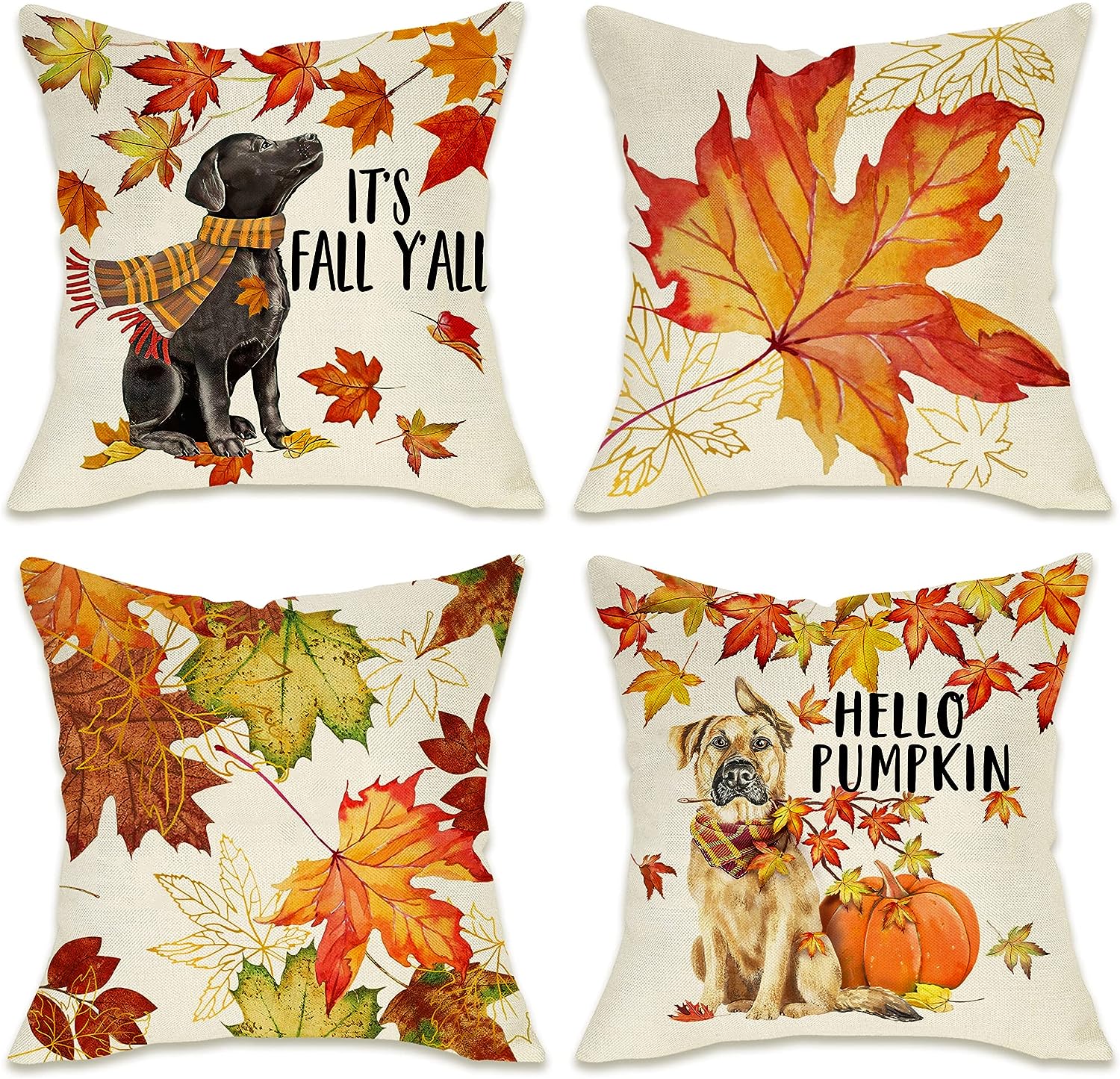 Fall Leaves and Big Pumpkin Dog Denim Jacket - Present for Dog - Present  for Dog Parent - XL