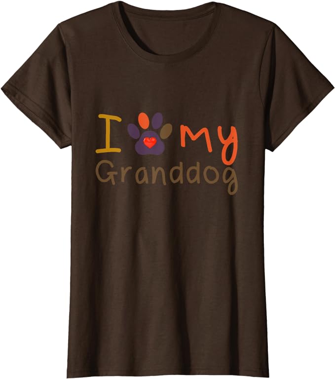 I Love My Granddog Fall Shirt for Dog Grandpas and Grandmas T-Shirt