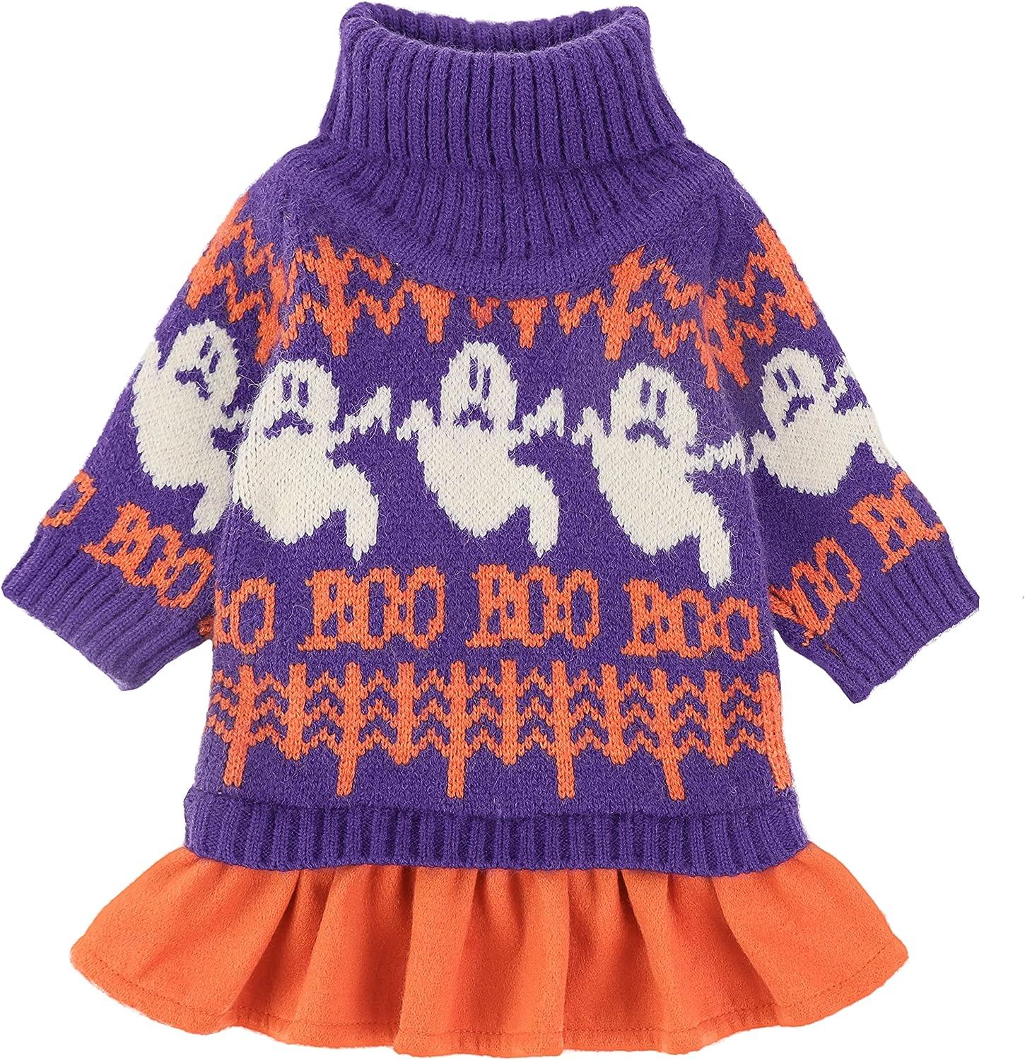 Fitwarm Spooky Halloween Dog Sweater Dress