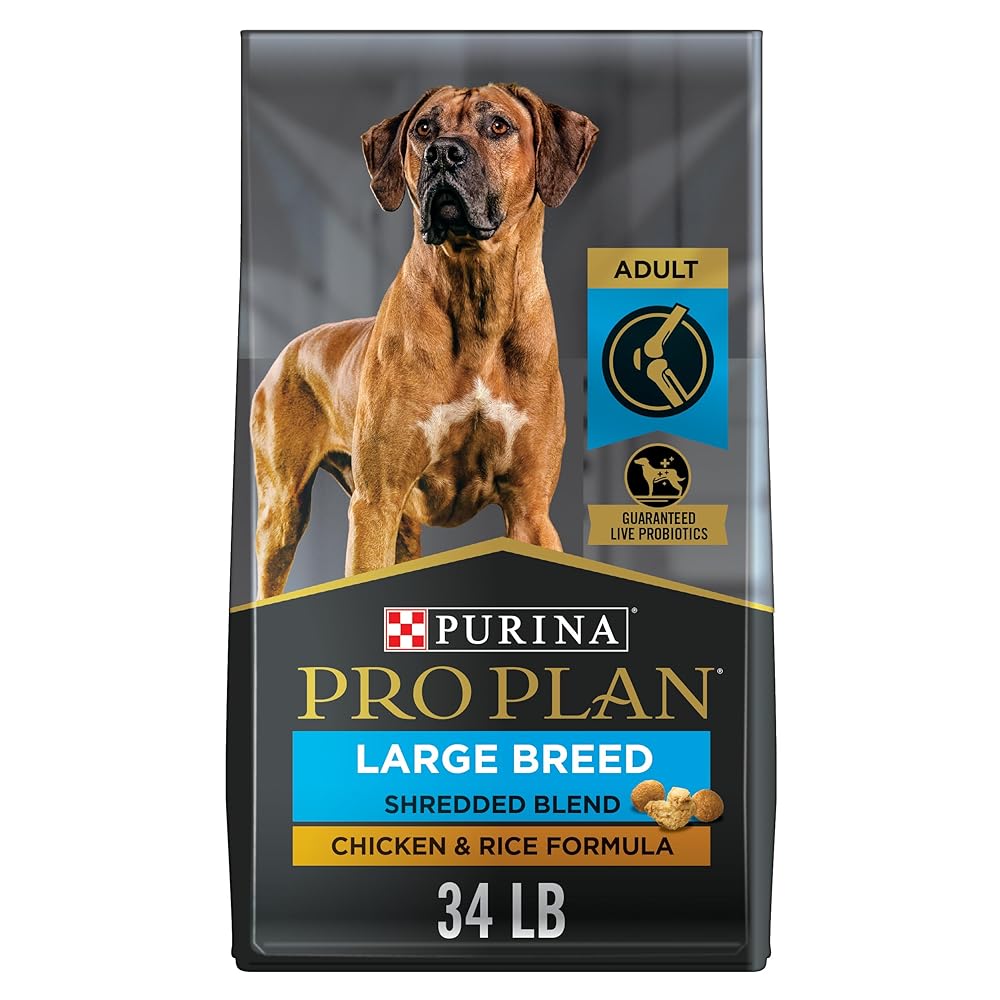 Purina Pro Plan Joint Health Large Breed Dog Food, Shredded Blend Chicken & Rice Formula