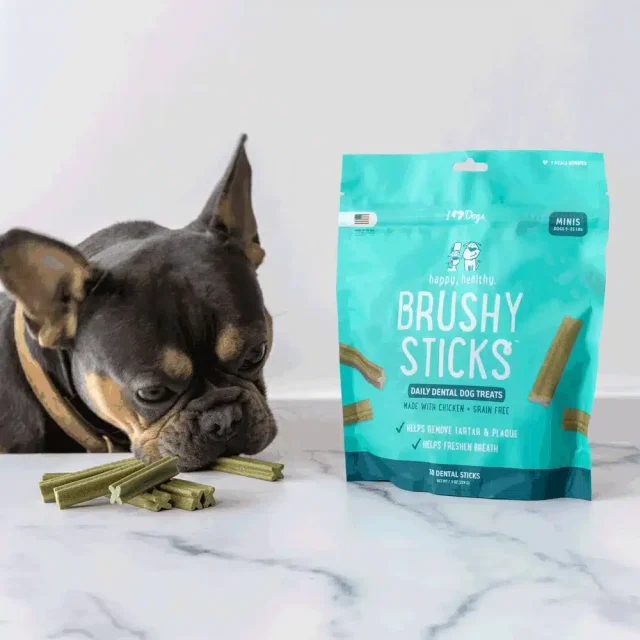 Second Chance Happy, Healthy™ Brushy Sticks Dental Treats For Dogs — 30 Count - Mini - Image 2