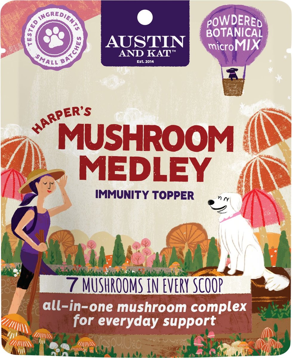 Austin and Kat Harper's Mushroom Medley Dog & Cat Supplement