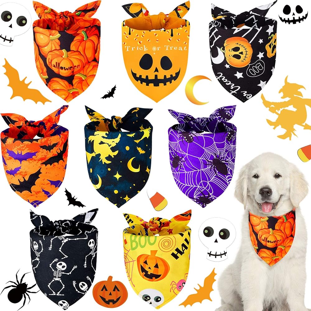 Adorably Spooky Halloween Dog Bandanas - Chelsea Dogs Blog