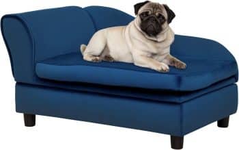 PawHut Luxury Fancy Dog Couch with Hidden Storage