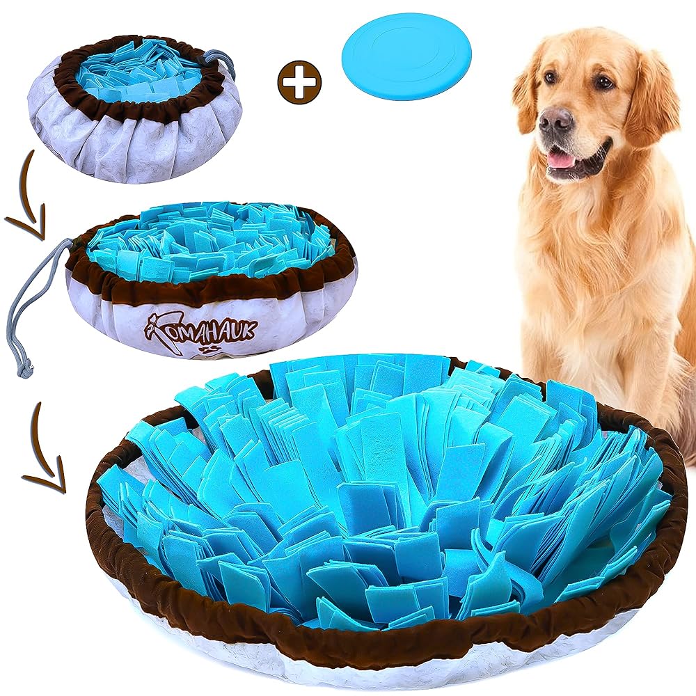 Aluckmao Interactive Dog Food Puzzle Toy, Dog Treat Puzzles Slow Feeder,  Puzzle Games for Dogs Mental Stimulation