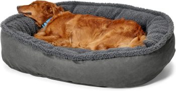 Orvis ComfortFill-Eco Fleece Wraparound Dog Bed