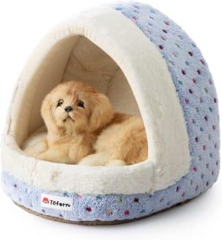  Tofern Dog Beds for Small Dog Cats Colorful Dots 