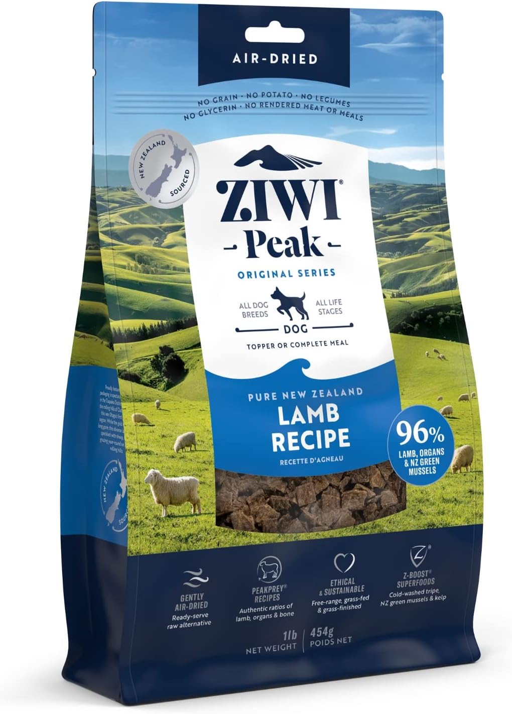ZIWI Peak Air-Dried Dog Food - Lamb