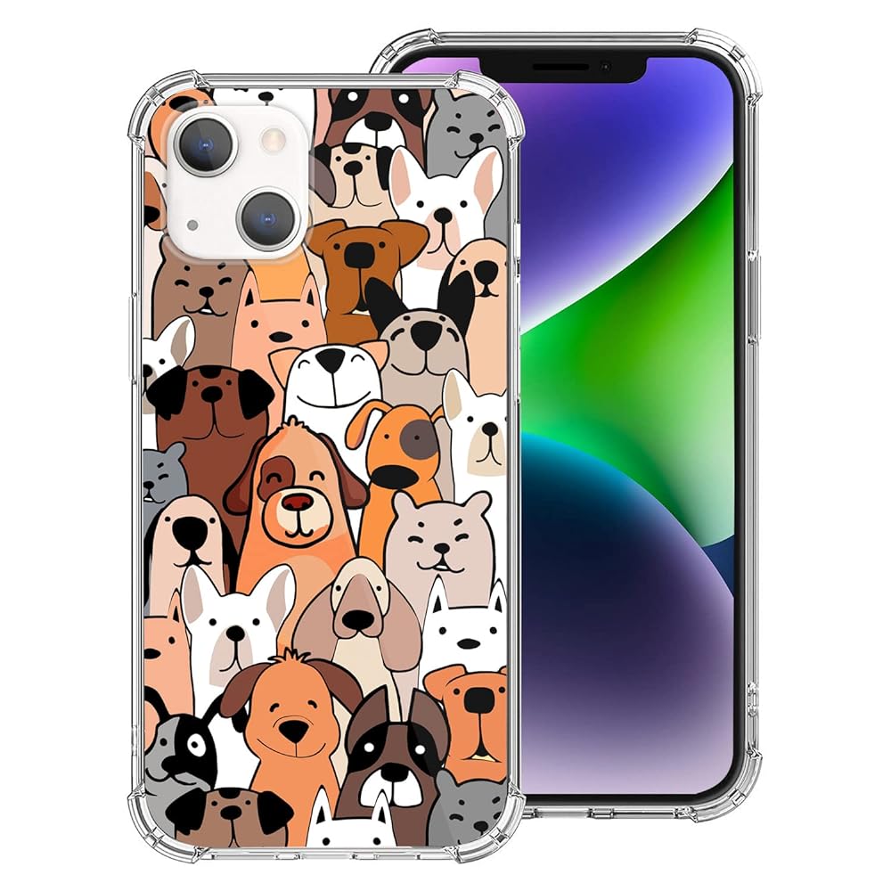 Jf2565 Cute Dog 001 ( Brand Puppy) English Title: Cuddly Dog Phone Case For Iphone  14 13 12 11 Xs Xr X 7 8 6s Mini Plus Pro Max Se,gift For Easter