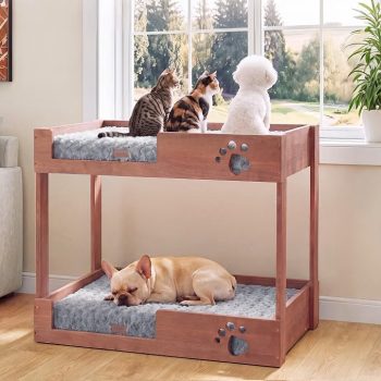 BALAPET Wooden Bunk Dog Bed