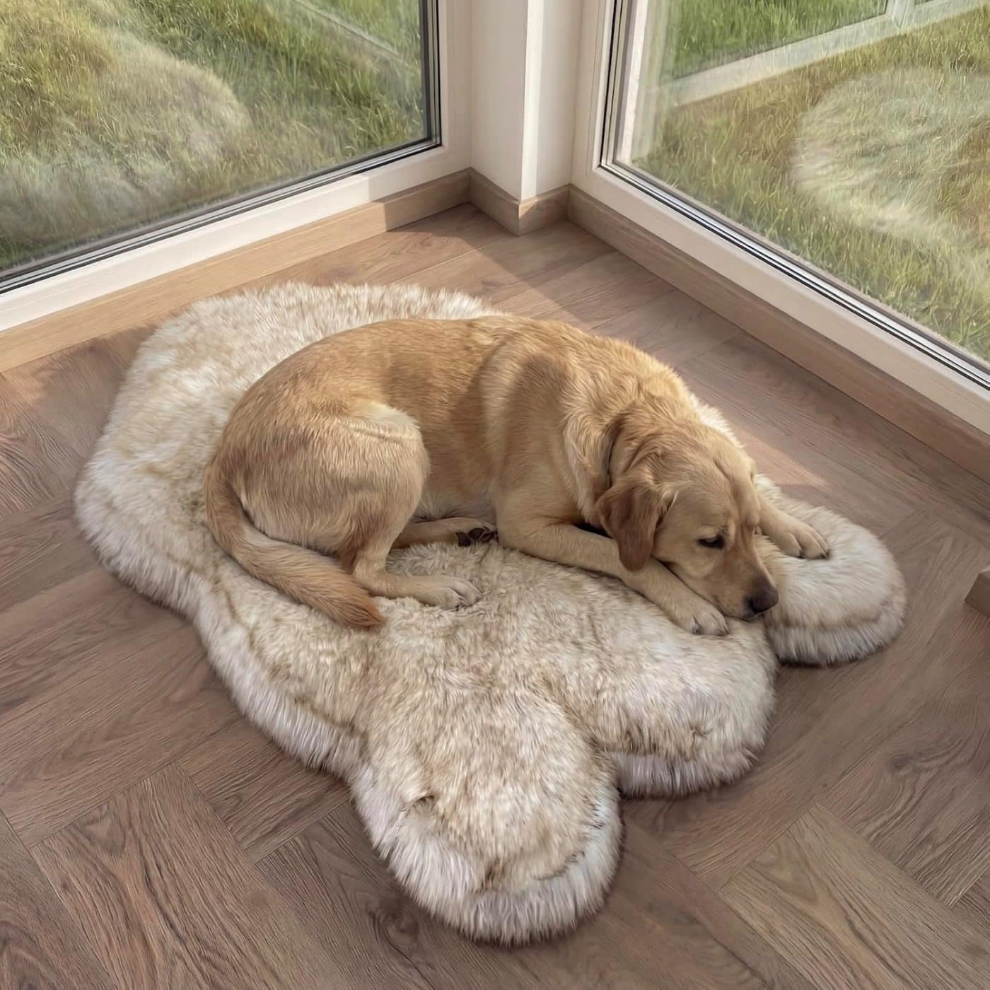 Faux Fur Orthopedic Dog Bed