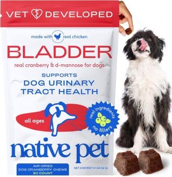 Native Pet Dog UTI Treatment - Cranberry Supplement for Dogs