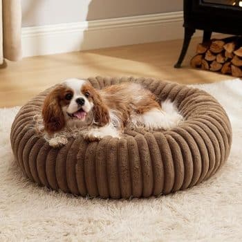 Bedsure ComfyFleece® Donut Medium Dog Bed
