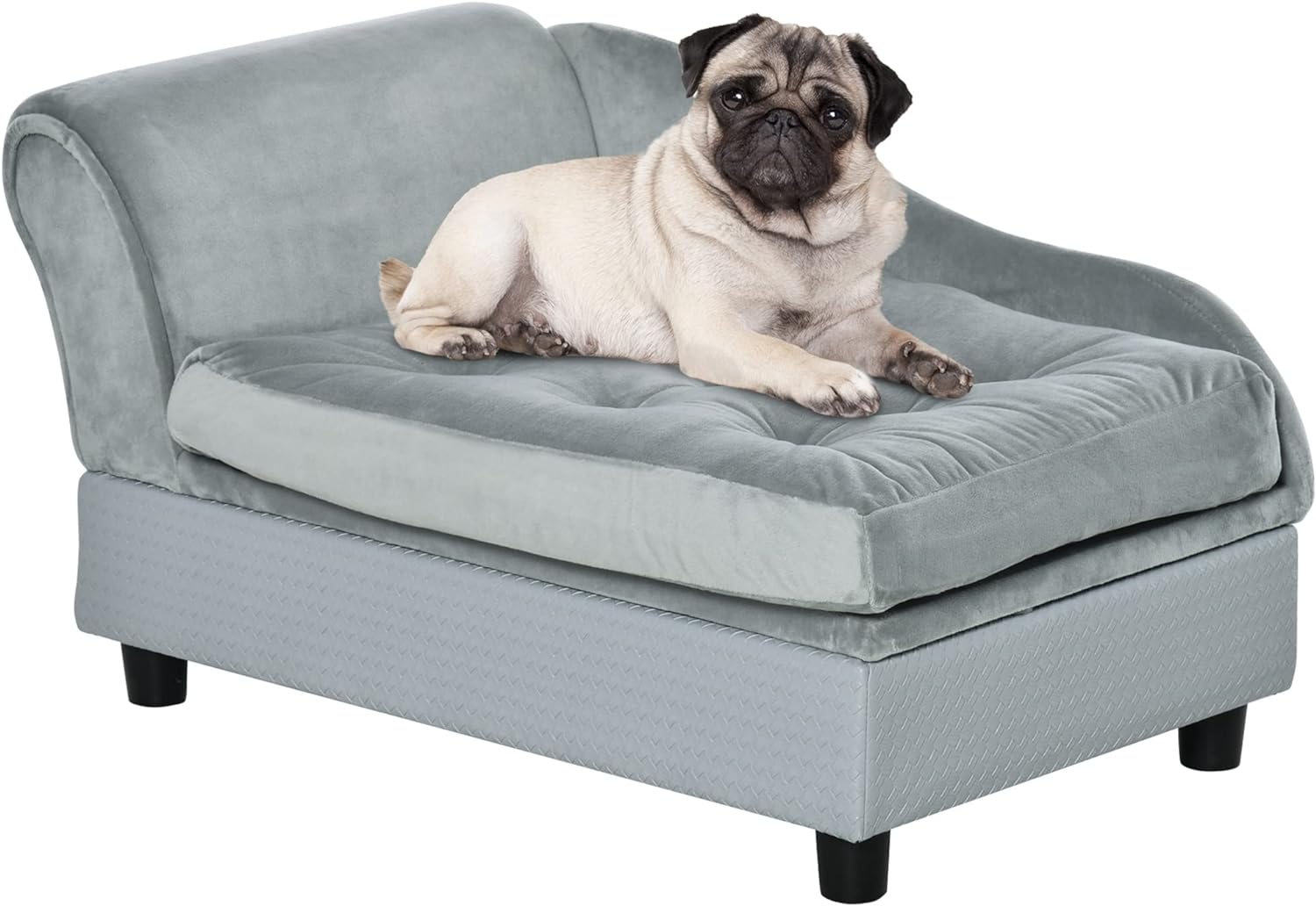 PawHut Luxury Fancy Dog Bed for Small Dogs