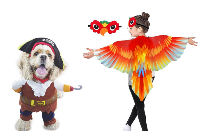 Pirate and Parrot Costumes