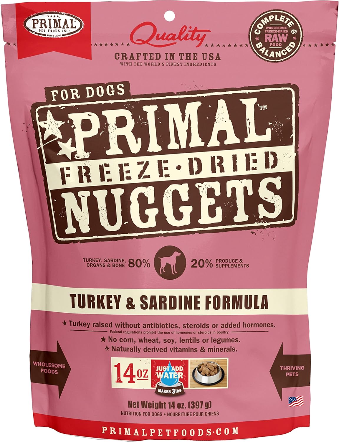 Primal Freeze Dried Dog Food Nuggets
