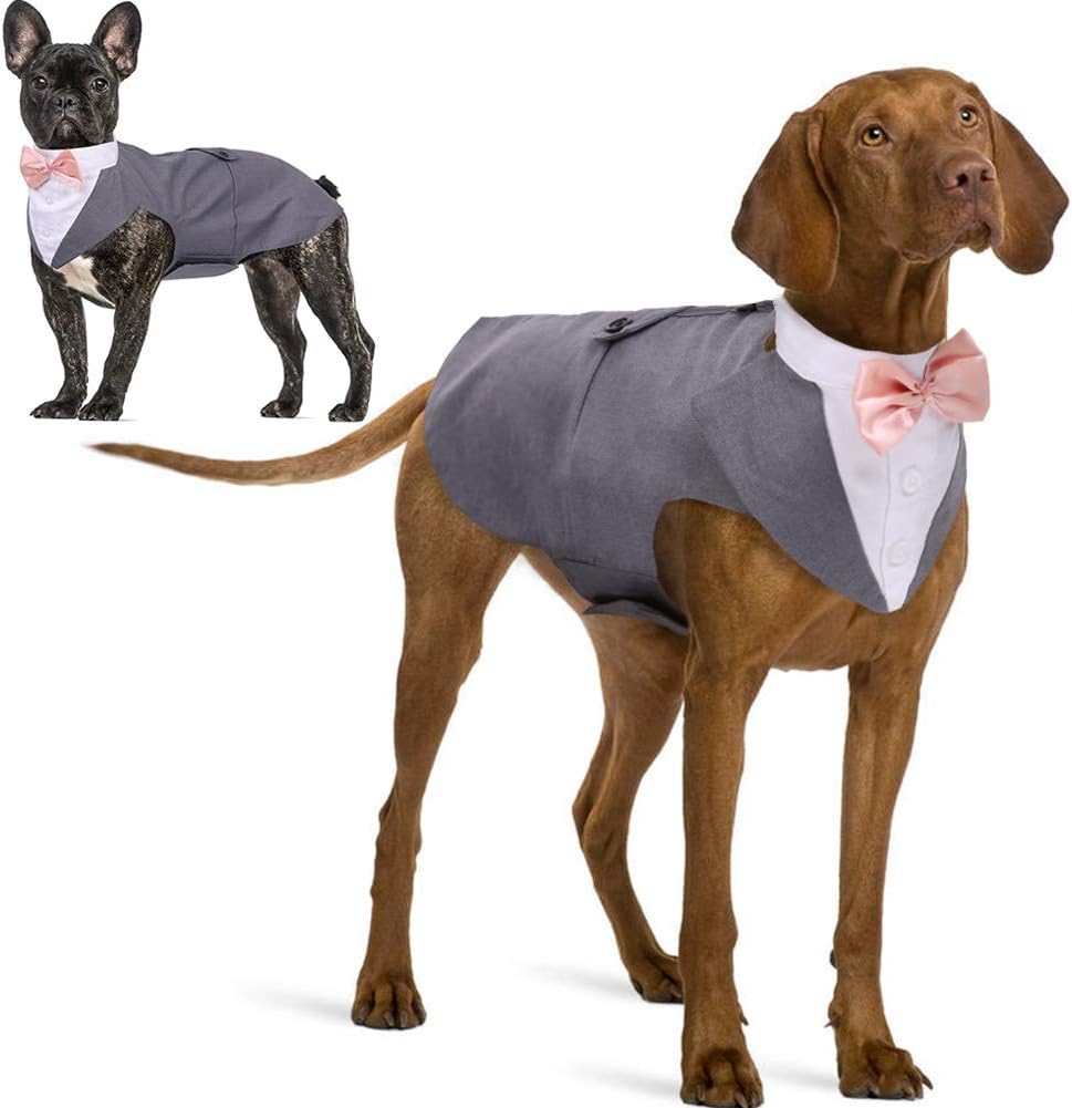 IDOMIK Dog Tuxedo Suit for Small Medium Large Dogs