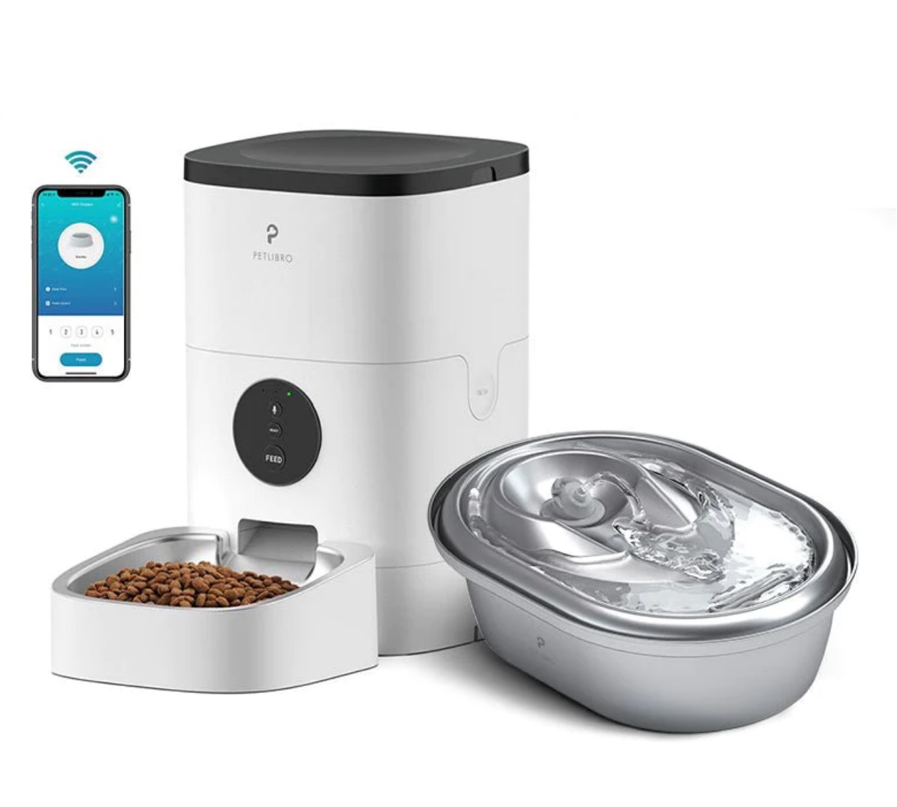 Essential WIFI Feeder & Stainless Steel Water Fountain Kit