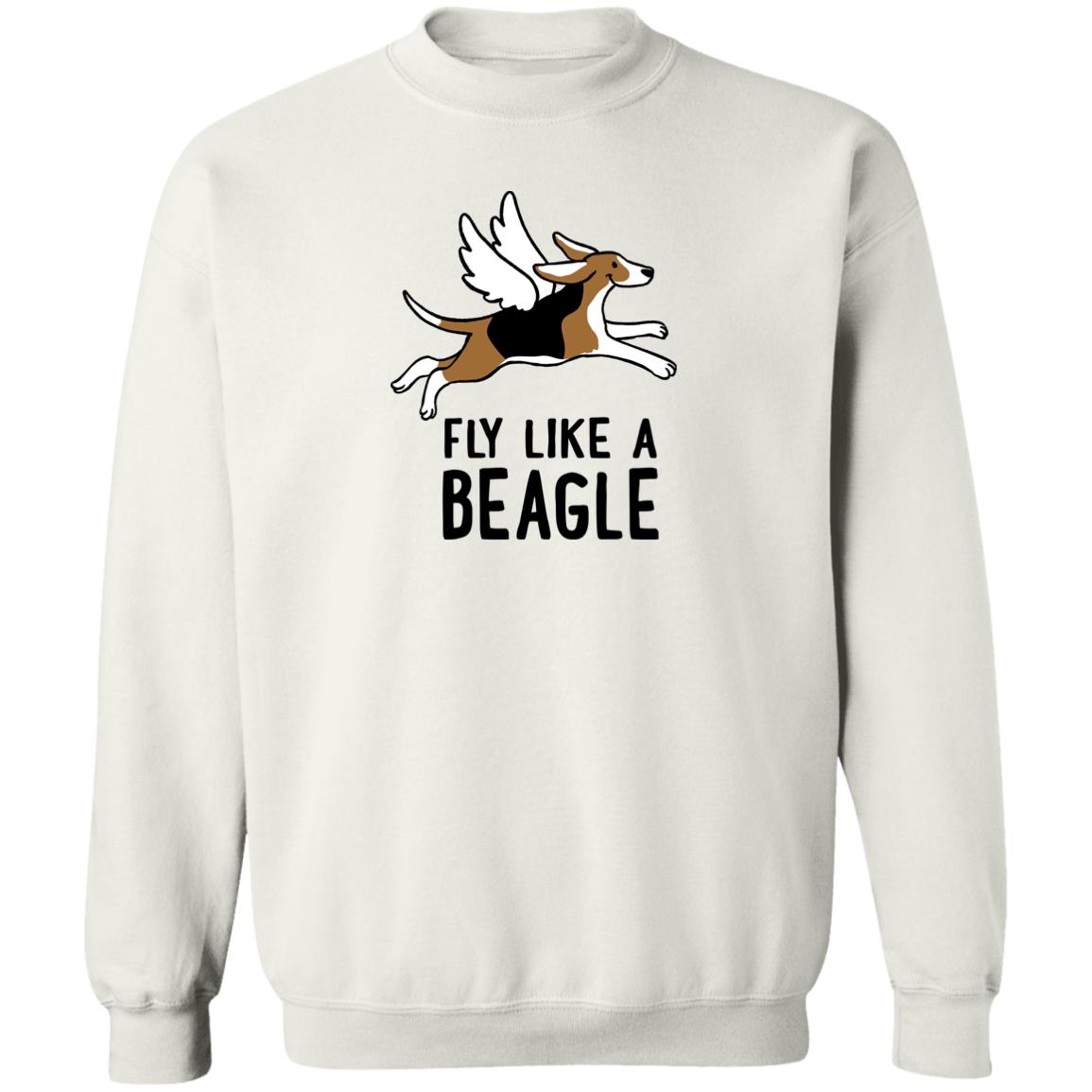 Fly Like A Beagle Sweatshirt White