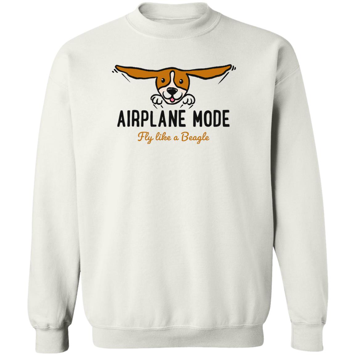 Fly Like A Beagle - Airplane Mode Sweatshirt White