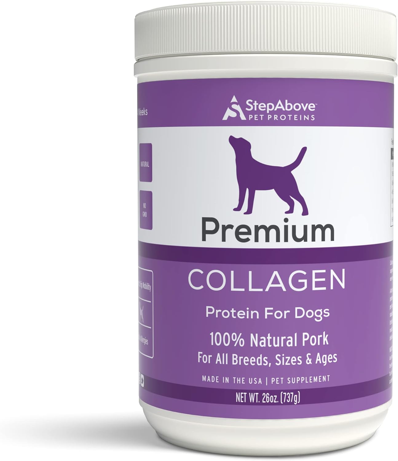 Step Above Proteins, Premium Collagen Gelatin Protein for Dogs