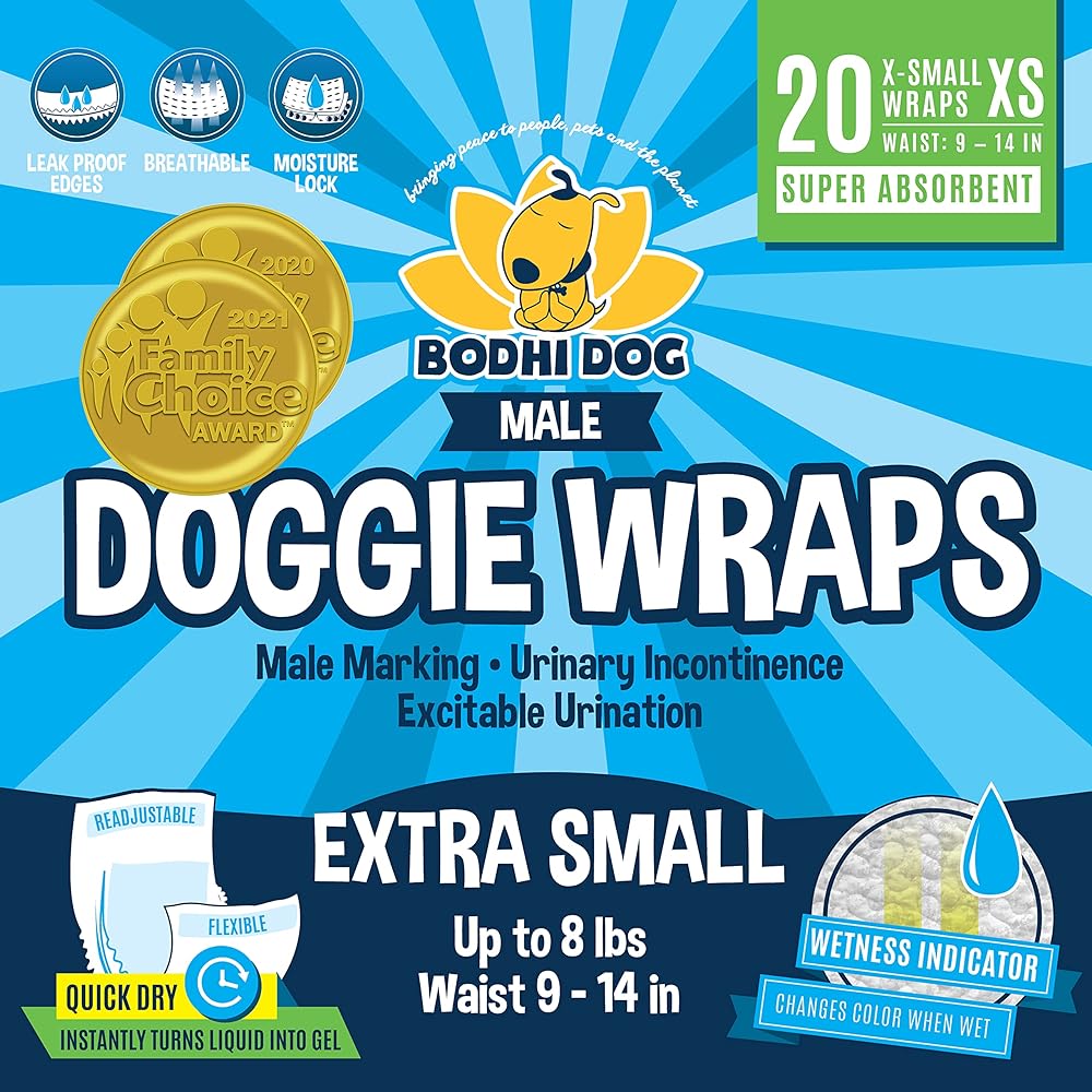  Basics Male Dog Wrap, Disposable Diapers, X