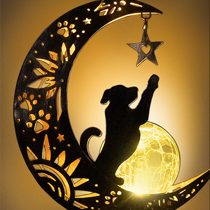 Dog Memorial Solar Lights & Chimes Products