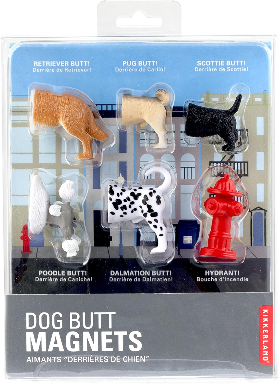 Kikkerland Dog Butts Animal Magnets