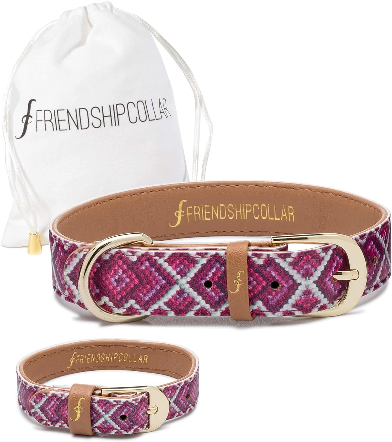 FriendshipCollar Dog Collar and Matching Bracelet