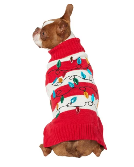 Frisco String Christmas Lights Sweater