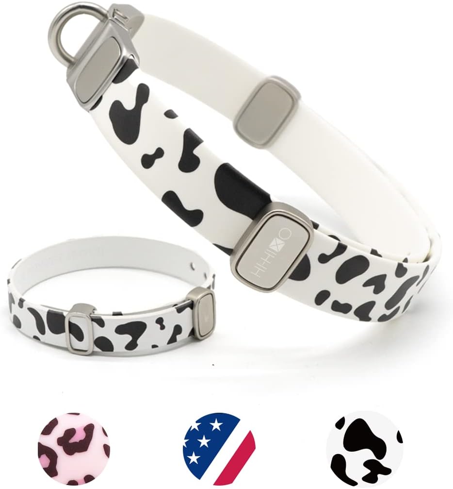 HI-HIXO Patterned Dog Collar and Matching Bracelet Set