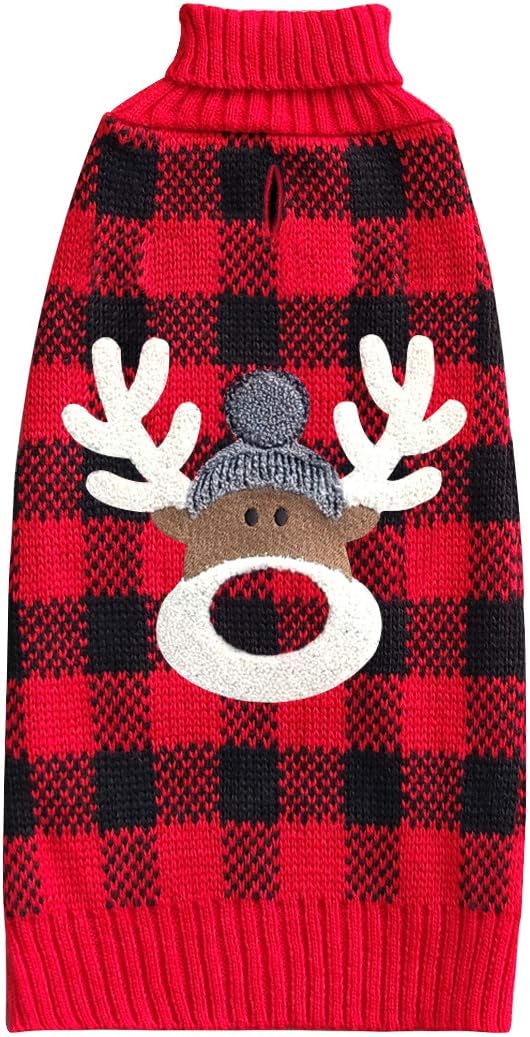 KYEESE Reindeer Christmas Dog Sweater